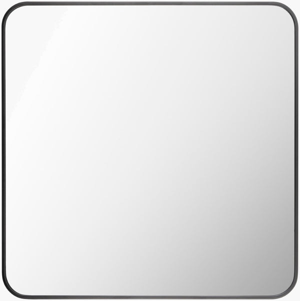 Livabliss Aranya Square Wall Mirror Slim Frameless Design for Entryway or Living Room Decor Black 24"H x 24"W x 1"D RAY031-2424