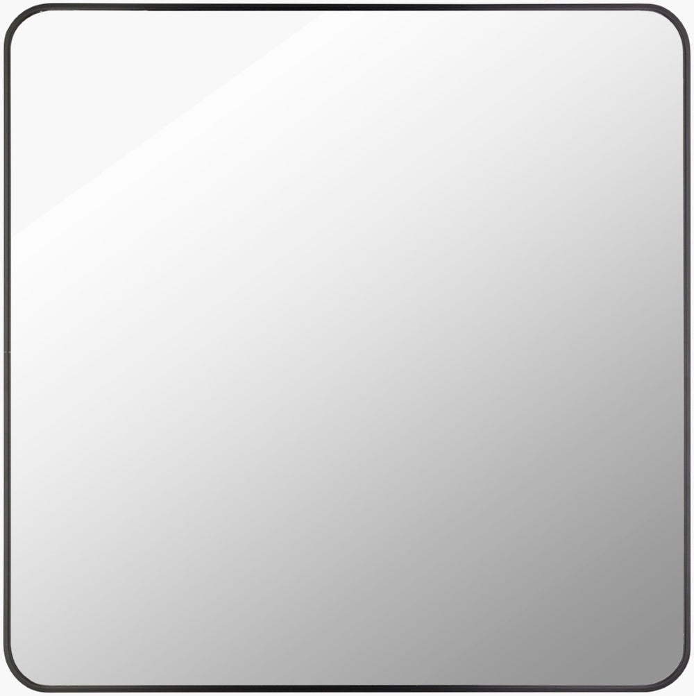 Livabliss Aranya Square Wall Mirror Slim Frameless Design for Entryway or Living Room Decor Black 24"H x 24"W x 1"D RAY031-2424