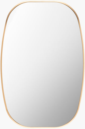 Livabliss Aranya Vertical Wall Mirror Slim Minimalist Frame for Entryway or Console Table Gold 30"H x 20"W x 1"D RAY036-2030
