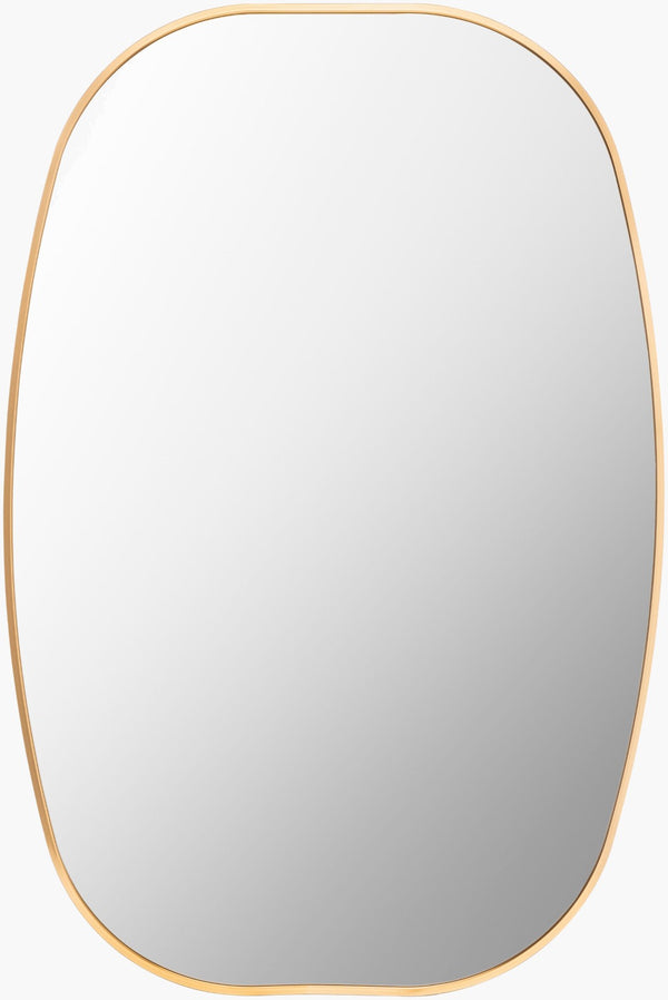 Livabliss Aranya Vertical Wall Mirror Slim Minimalist Frame for Entryway or Console Table Gold 35"H x 24"W x 1"D RAY036-2435