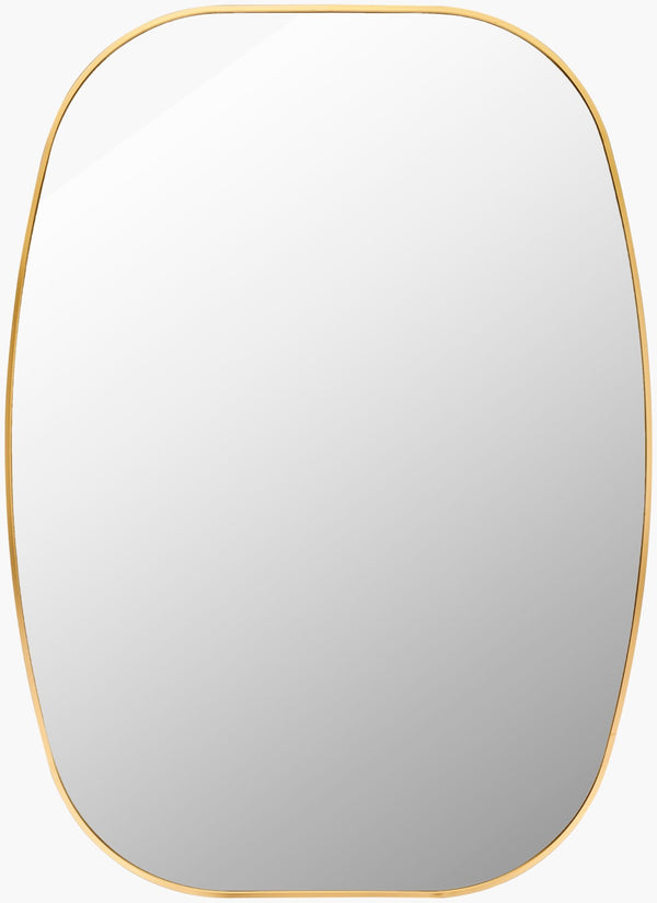 Livabliss Aranya Vertical Wall Mirror Slim Minimalist Frame for Entryway or Console Table Gold 41"H x 30"W x 1"D RAY036-3041