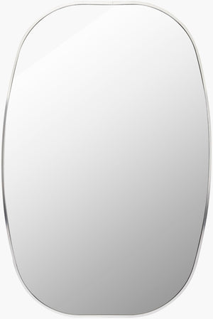 Livabliss Aranya Rectangular Wall Mirror Slim Profile Modern Minimalist Entryway Decor Accent Silver 30"H x 20"W x 1"D RAY037-2030