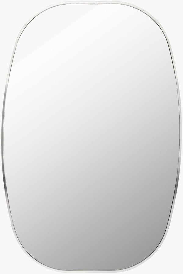 Livabliss Aranya Rectangular Wall Mirror Slim Profile Modern Minimalist Entryway Decor Accent Silver 30"H x 20"W x 1"D RAY037-2030