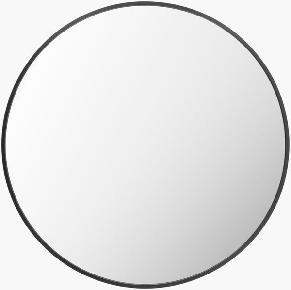 Livabliss Aranya Square Frameless Wall Mirror Slim Flush Profile for Entryways and Modern Spaces Black 22"H x 22"W x 1"D RAY038-2222