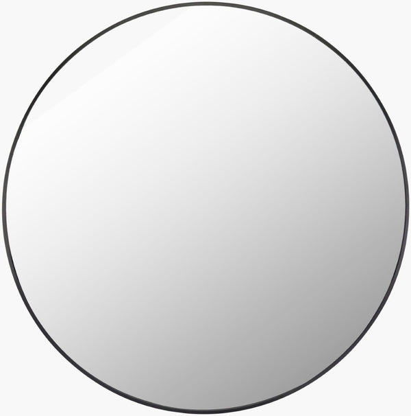 Livabliss Aranya Square Frameless Wall Mirror Slim Flush Profile for Entryways and Modern Spaces Black 36"H x 36"W x 1"D RAY038-3636