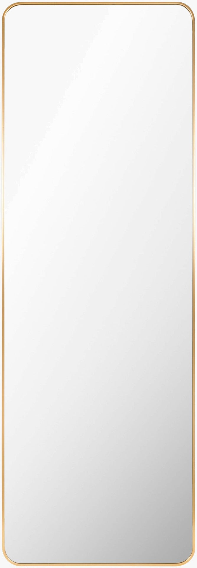 Livabliss Aranya Slim Aluminum Full Length Mirror Tall Architectural Bedroom Entryway Floor Standing Gold 65"H x 22"W x 1"D RAY043-2265