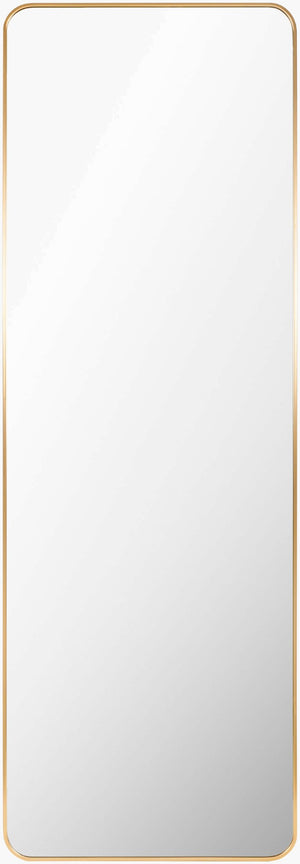 Livabliss Aranya Slim Aluminum Full Length Mirror Tall Architectural Bedroom Entryway Floor Standing Gold 65"H x 22"W x 1"D RAY043-2265