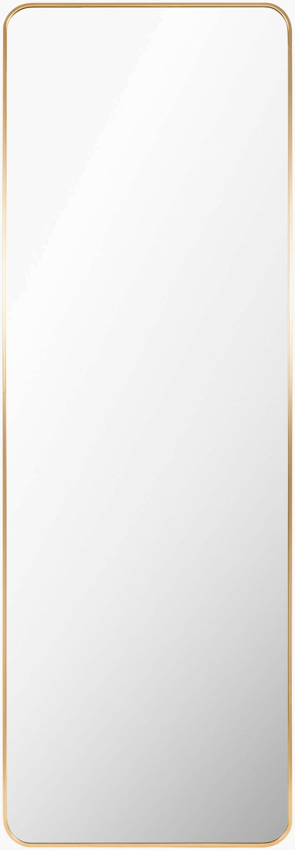 Livabliss Aranya Slim Aluminum Full Length Mirror Tall Architectural Bedroom Entryway Floor Standing Gold 65"H x 22"W x 1"D RAY043-2265