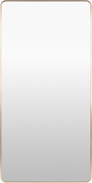 Livabliss Aranya Slim Aluminum Full Length Mirror Tall Architectural Bedroom Entryway Floor Standing Gold 72"H x 36"W x 1"D RAY043-3672