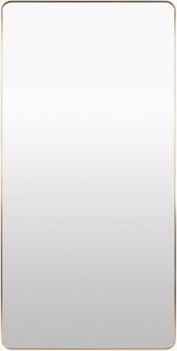 Livabliss Aranya Slim Aluminum Full Length Mirror Tall Architectural Bedroom Entryway Floor Standing Gold 72"H x 36"W x 1"D RAY043-3672