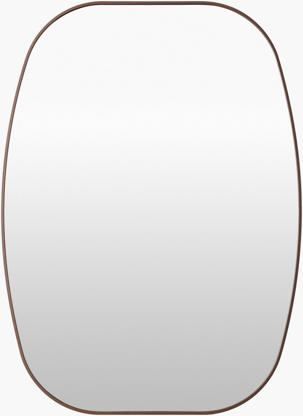 Livabliss Aranya Minimalist Wall Mirror Slim Frame Entryway Accent for Modern Transitional Decor Dark Brown 41"H x 30"W x 1"D RAY050-3041