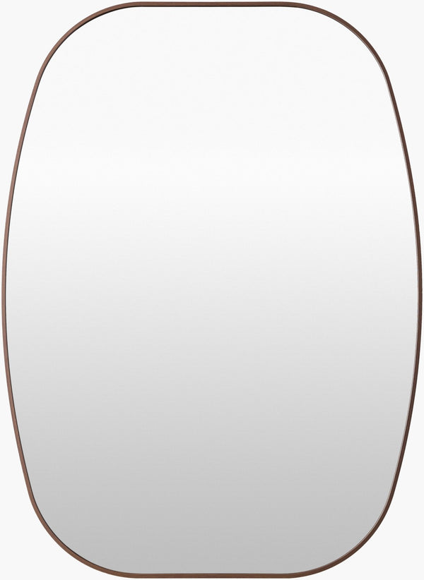 Livabliss Aranya Minimalist Wall Mirror Slim Frame Entryway Accent for Modern Transitional Decor Dark Brown 41"H x 30"W x 1"D RAY050-3041