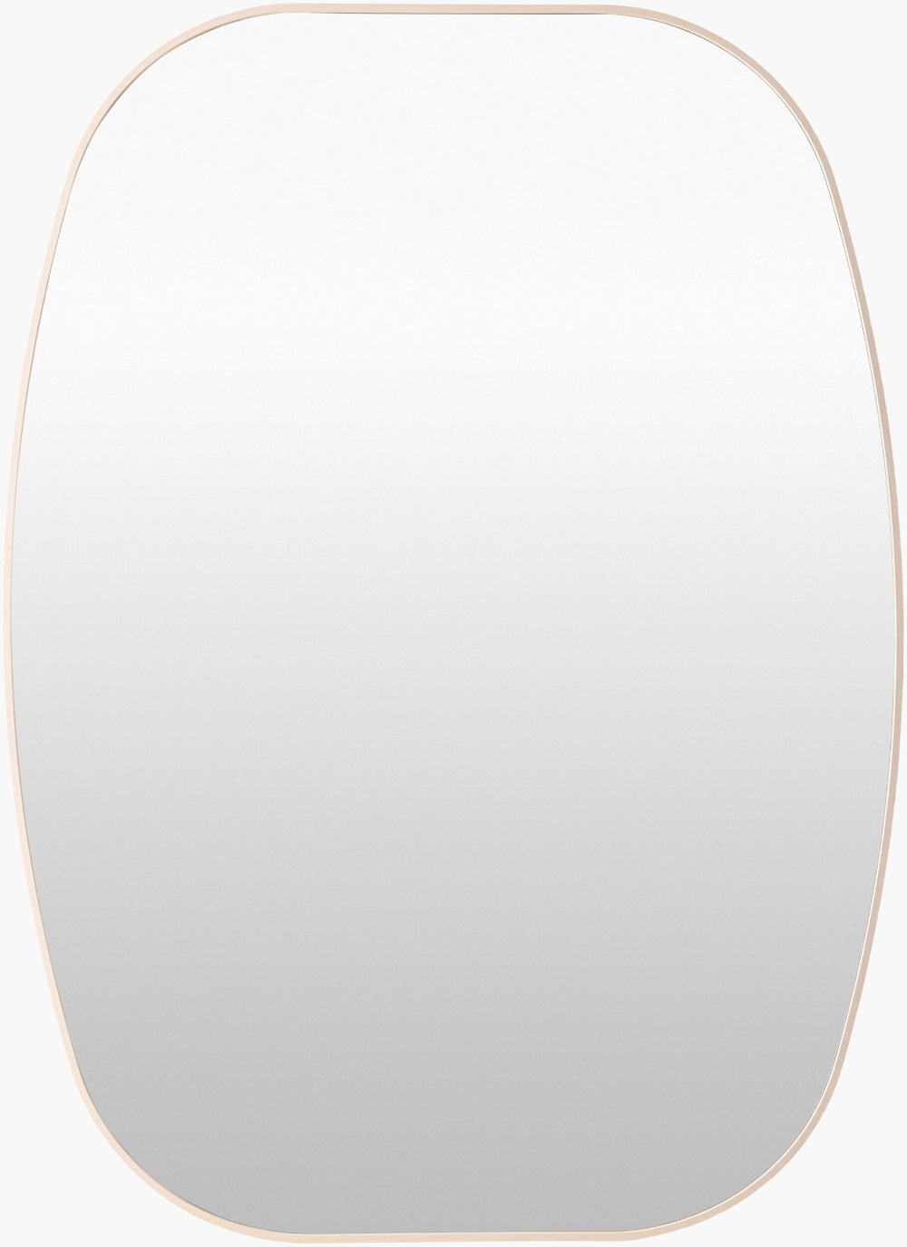Livabliss Aranya Geometric Wall Mirror Slim Minimalist Frame for Modern and Scandinavian Interiors Brown 41"H x 30"W x 1"D RAY051-3041