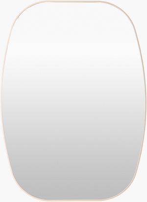 Livabliss Aranya Geometric Wall Mirror Slim Minimalist Frame for Modern and Scandinavian Interiors Brown 41"H x 30"W x 1"D RAY051-3041