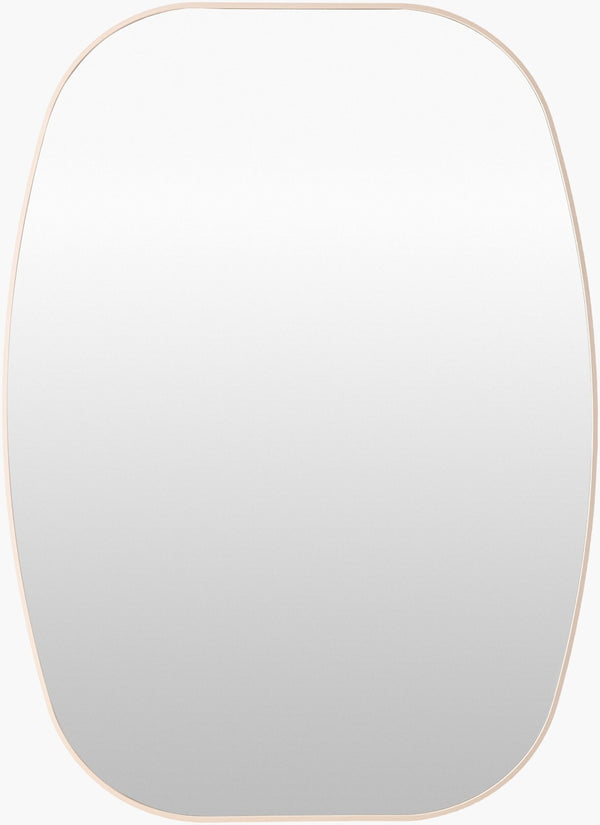 Livabliss Aranya Geometric Wall Mirror Slim Minimalist Frame for Modern and Scandinavian Interiors Brown 41"H x 30"W x 1"D RAY051-3041
