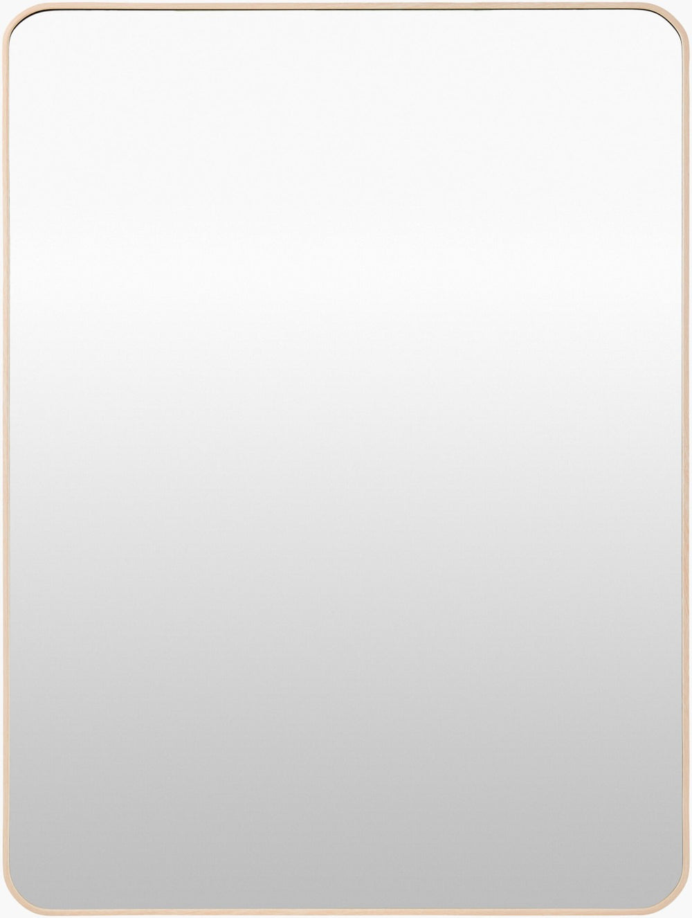 Livabliss Aranya Geometric Wall Mirror Minimalist Framed Accent for Modern Living Spaces Brown 35"H x 24"W x 1"D RAY052-2435