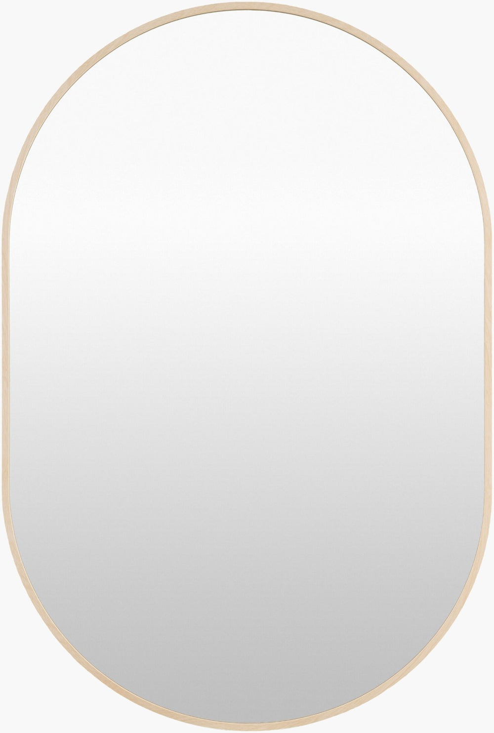 Livabliss Aranya Slim Rectangular Wall Mirror for Entryway Living Room or Bedroom Minimalist Decor Brown 30"H x 20"W x 1"D RAY056-2030