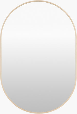 Livabliss Aranya Slim Rectangular Wall Mirror for Entryway Living Room or Bedroom Minimalist Decor Brown 30"H x 20"W x 1"D RAY056-2030