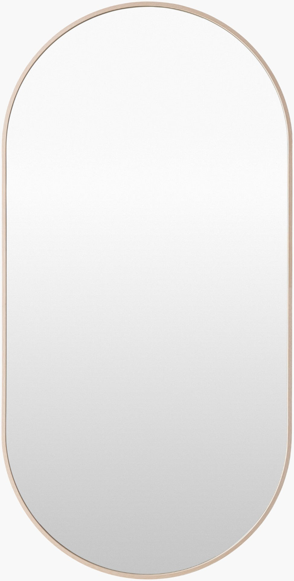 Livabliss Aranya Slim Rectangular Wall Mirror for Entryway Living Room or Bedroom Minimalist Decor Brown 30"H x 20"W x 1"D RAY056-2030