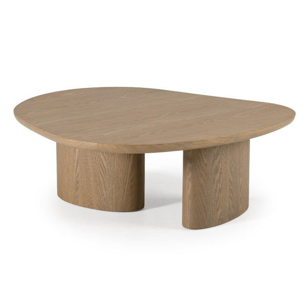 VIG Furniture Raywood Buckwheat Ash 3-Piece Nesting Coffee Tables With Onyx Marble Accent — Sculptural, Space-Saving VGCS-CT-23063-SET