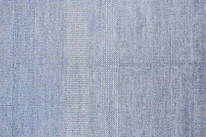 Feizy Rugs Janson Hand Knotted Wool & Viscose Rug | Textured Stripes For Elegant Home & Office Décor Blue,Silver Wool,Viscose I92i6061slvnvyh50