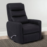 Parker House Parker Living Hercules - Black Swivel Glider Recliner Black 70% Polyester, 30% PU (W) MHER#812GS-BLC