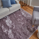 Feizy Rugs Indochine Plush Hand-tufted Polyester Shag Rug - Luxurious High Pile For Contemporary Spaces Purple Polyester 4944550fsmyamse04