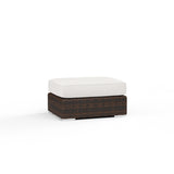 Montecito Ottoman in Canvas Flax w/ Self Welt SW2501-OTT-FLX-STKIT Sunset West