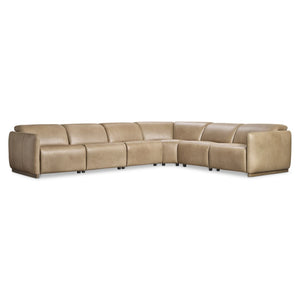 Bernhardt Bernhardt Alta Modular Leather Power Reclining Sectional for Modern Living Rooms K2300