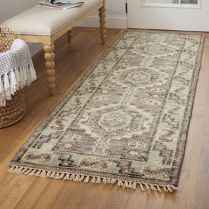 Feizy Rugs Fillmore Hand-knotted Wool Rug - Elegant Traditional Design With Rich Colors For Timeless Style Brown,Gray Wool Fil6943fbrngryi11