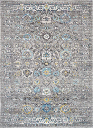 Pasargad Home Chelsea Design Silver Area Rug - Luxurious Power-loomed Elegance For Any Space   Rc-5586ss 10x14