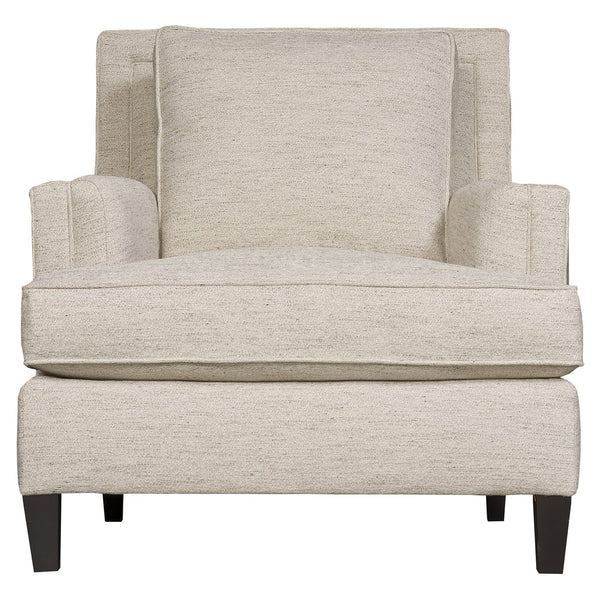 Bernhardt Bernhardt Addison Chair — Made-To-Order Sculpted Modern Armchair With Spring-Down Cushioning & Tapered Wood Legs B1482A
