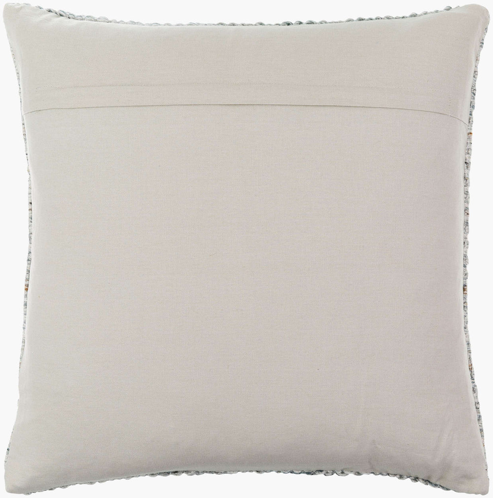Surya Rica Eco-friendly 18"L X 18"W Accent Pillow – Chic Cottage Decor For Ultimate Comfort & Style Ice Blue Recycled Pet Yarn,Polyester Rca001-2222