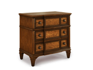 A.R.T. Furniture Newel Night Chest – Vintage Cherry Finish With 3 Cedar-lined Drawers, Antique Brass Hardware & Modern Charm Brown Poplar Solids,Cherry Veneers,Metal 294140-1406