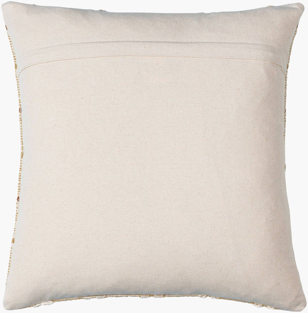 Surya Rochester 18" Country Cottage Accent Pillow In Soft Cotton – Cozy, Durable & Easy To Clean White Cotton,Cotton Rch001-1818p