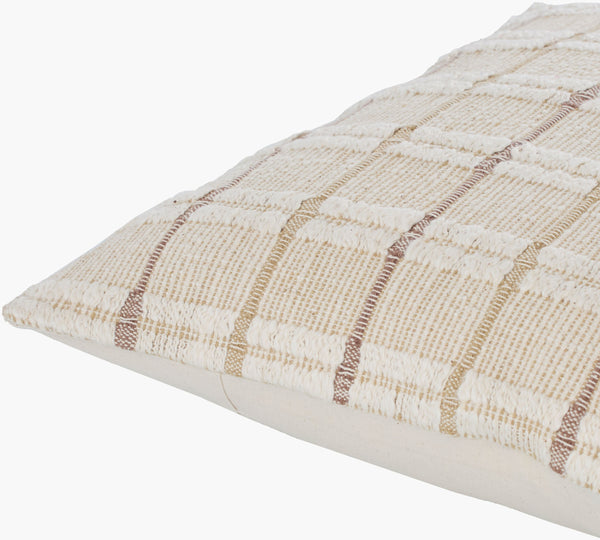 Surya Rochester 18" Country Cottage Accent Pillow In Soft Cotton – Cozy, Durable & Easy To Clean White Cotton,Cotton Rch001-1818p