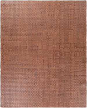 Surya Rock Rck-7000 8' X 10' Handwoven Leather Rug - Modern Charm, Durable Design, Easy Care & Warranty Brown Leather Rck7000-810