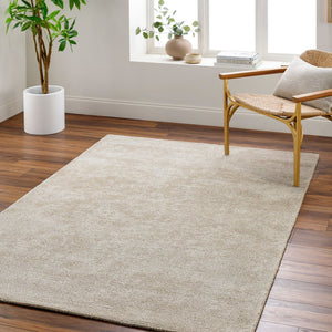 Livabliss Richmond Hand-tufted Wool Viscose Area Rug for Living Room Bedroom Plush Pile Beige, Sand 8' x 8' Square RCM2300-8SQ