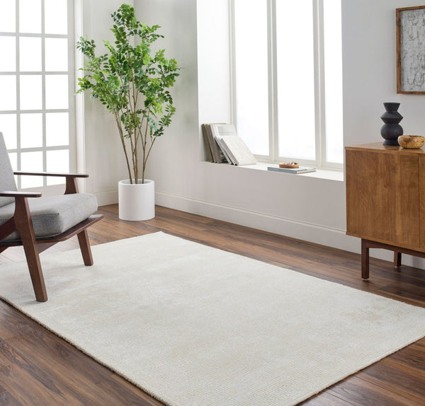 Livabliss Richmond Hand-tufted Wool Viscose Area Rug Plush Medium Pile for Living Rooms Ivory, Cream 12' x 15' RCM2302-1215