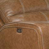 Parker House Swift - Bourbon Power Reclining Sofa And Recliner Brown Top Grain Leather With Match (X) Mswi-31ph-bou