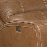 Parker House Parker Living Swift - Bourbon Power Reclining Sofa Loveseat and Recliner Bourbon Top Grain Leather with Match (X) MSWI-321PH-BOU
