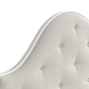 A.R.T. Furniture Haven Upholstered King Bed in Warm White - Modern Comfort, Timeless Style, and Durable Design 339126-2367