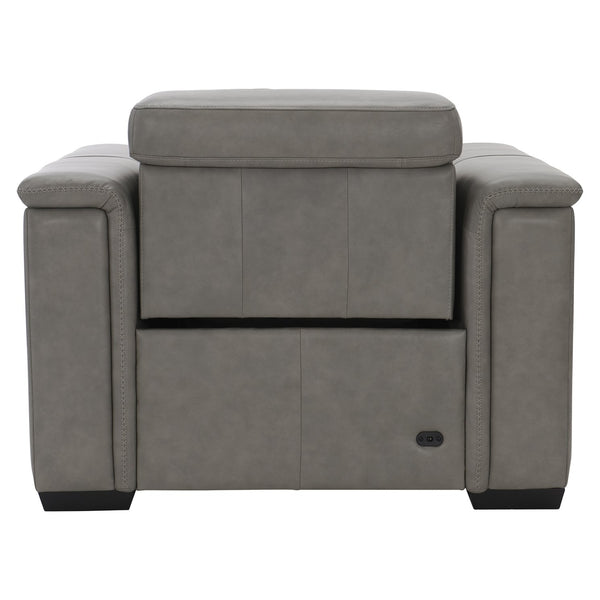Bernhardt Bernhardt Lioni Power Recliner Chair — Leather, Motorized Head/Foot, Usb Charging, Supportive Bustle Back 9562RO