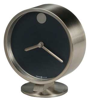 Hekman Furniture 645821 Aurora Tabletop Clock - Modern Mid-century Design With Quartz Movement & Polished Nickel Finish Nickel Aurora Tabletop Clock 645821