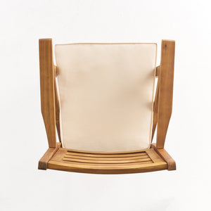 English Elm Christopher Knight Home® - HERMOSA Acacia 30" Outdoor Bar Stool Set of 2 with Weather-Resistant Cushions and Ladder-Back Design Brown 59244.00MP2