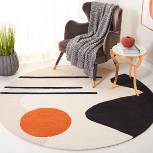 Rodeo Drive 883 Hand Tufted Contemporary Wool Cotton Rug with Latex Backing for Modern Spaces