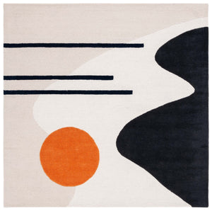 Rodeo Drive 883 Hand Tufted Contemporary Wool Cotton Rug with Latex Backing for Modern Spaces