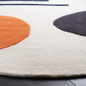 Rodeo Drive 883 Hand Tufted Contemporary Wool Cotton Rug with Latex Backing for Modern Spaces