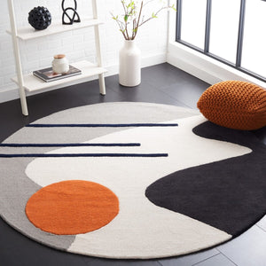 Rodeo Drive 883 Hand Tufted Contemporary Wool Cotton Rug with Latex Backing for Modern Spaces