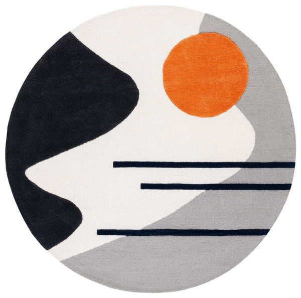 Rodeo Drive 883 Hand Tufted Contemporary Wool Cotton Rug with Latex Backing for Modern Spaces